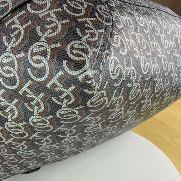 ๐ฅCOACH - Monogram City Tote Navy Blue Coated Canvas Leather CF342 - 110U477 - Picture 14 of 17